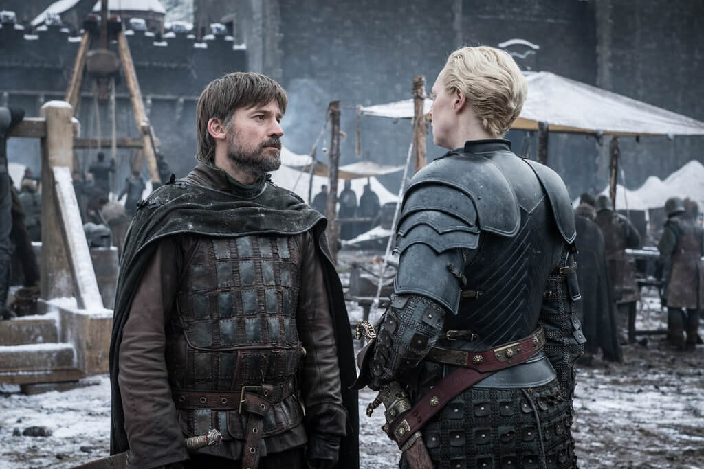 Game of Thrones Jaime Lannister Brienne of Tarth Nikolaj Coster-Waldau Gwendoline Christie