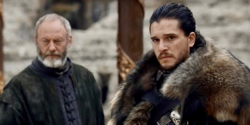 Game of Thrones Jon Snow Davos Seaworth